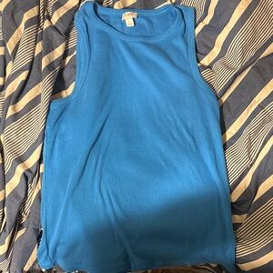 J Crew Blue Sleeveless Tank Top
